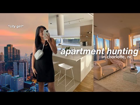 VLOG: APARTMENT HUNTING | touring 3 apartments in charlotte nc with rent advice + tips!