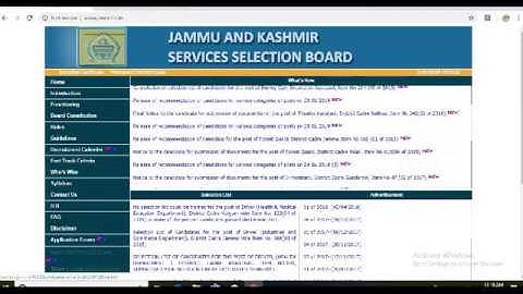 Jkssb Selection lists And Notifications/Forest Guard/FMPHW/ Library Assistant