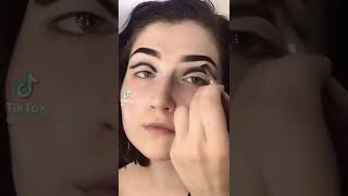 black and white makeup/ cat makeup / face art makeup#shorts #makeup #trending #viral