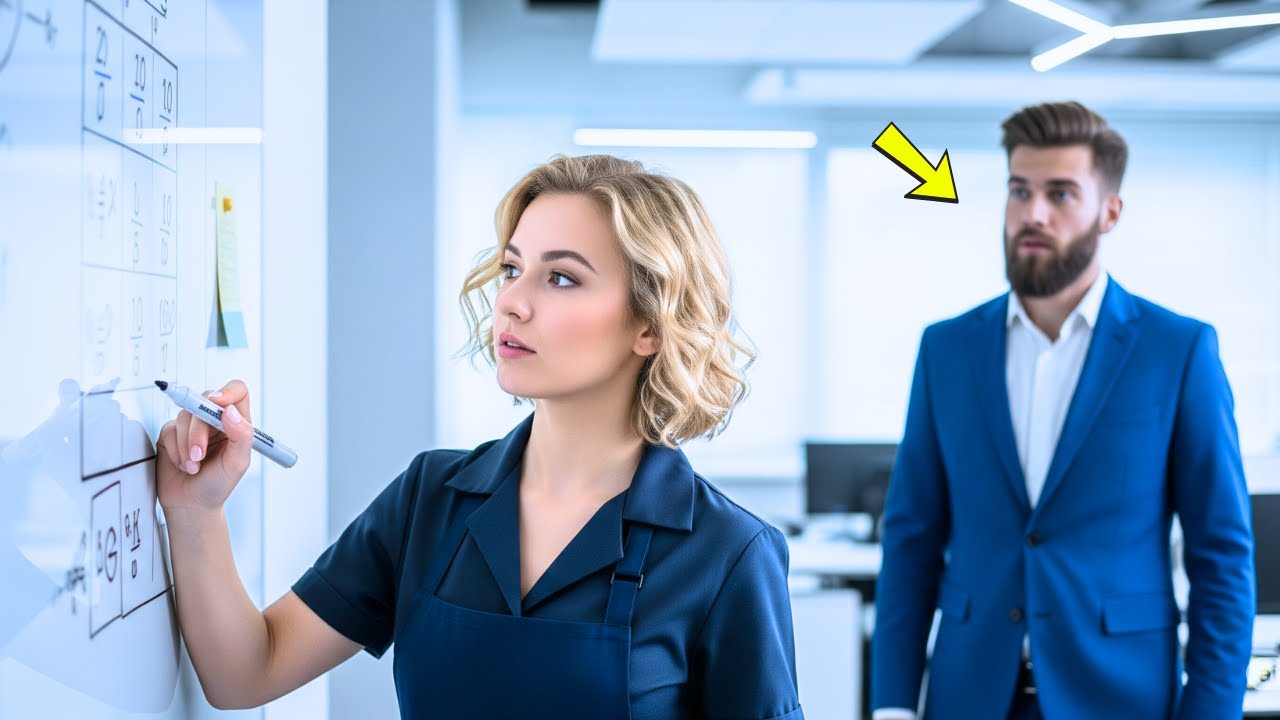 A Shy Cleaner Solved a CEO’s Puzzle Left on the Whiteboard—Unaware It Was a Test for New Hires