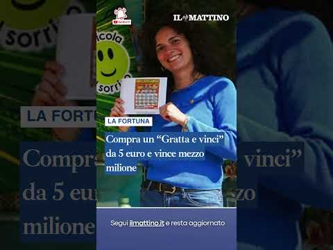 Video Compra un Gratta e vinci da 5 euro e vince mezzo milione