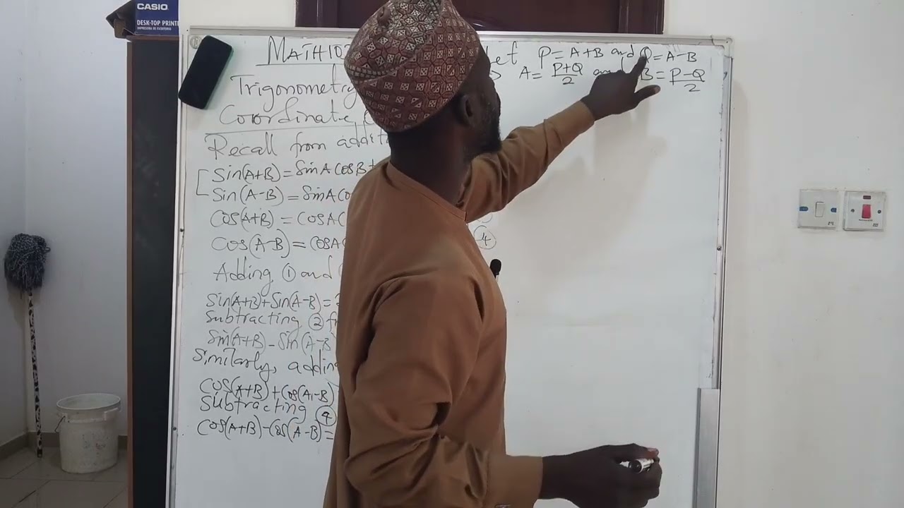 MATH103 | ЛЕКЦИЯ 11: ТРИГОНОМЕТРИЯ И КООРДИНАТНАЯ ГЕОМЕТРИЯ: ФОРМУЛЫ ДЛЯ ФАКТОРОВ - AIDRIS