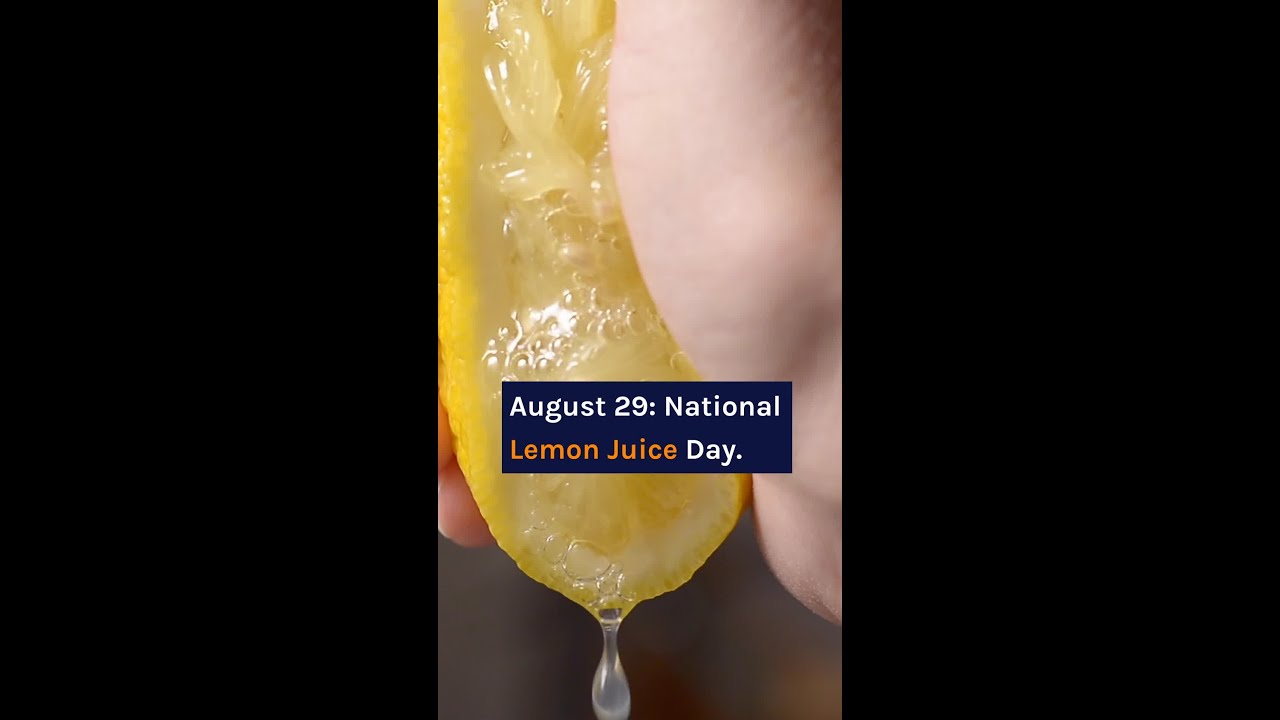National Lemon Juice Day August 29 - DNPL Services