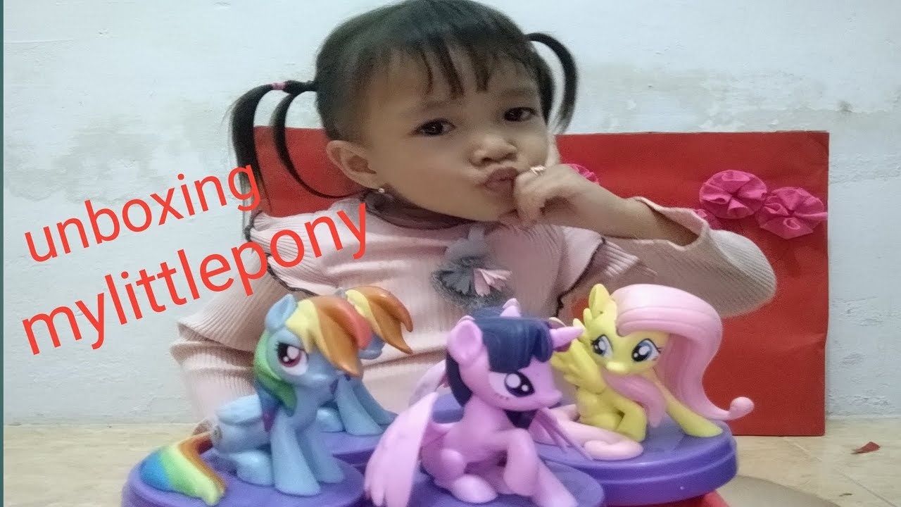 Unboxing mainan  my little pony cila suka mainan  kuda  