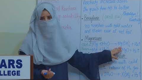 (CH#13 - Introduction to S and P Block Element) Chemical Reactions | Lecture-8 | Chemistry - HSSC-II