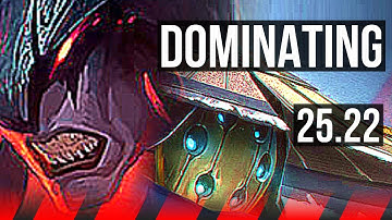 AATROX vs JAX (TOP) | 12/1/2, 6 solo kills, Dominating | EUW Master | 25.22