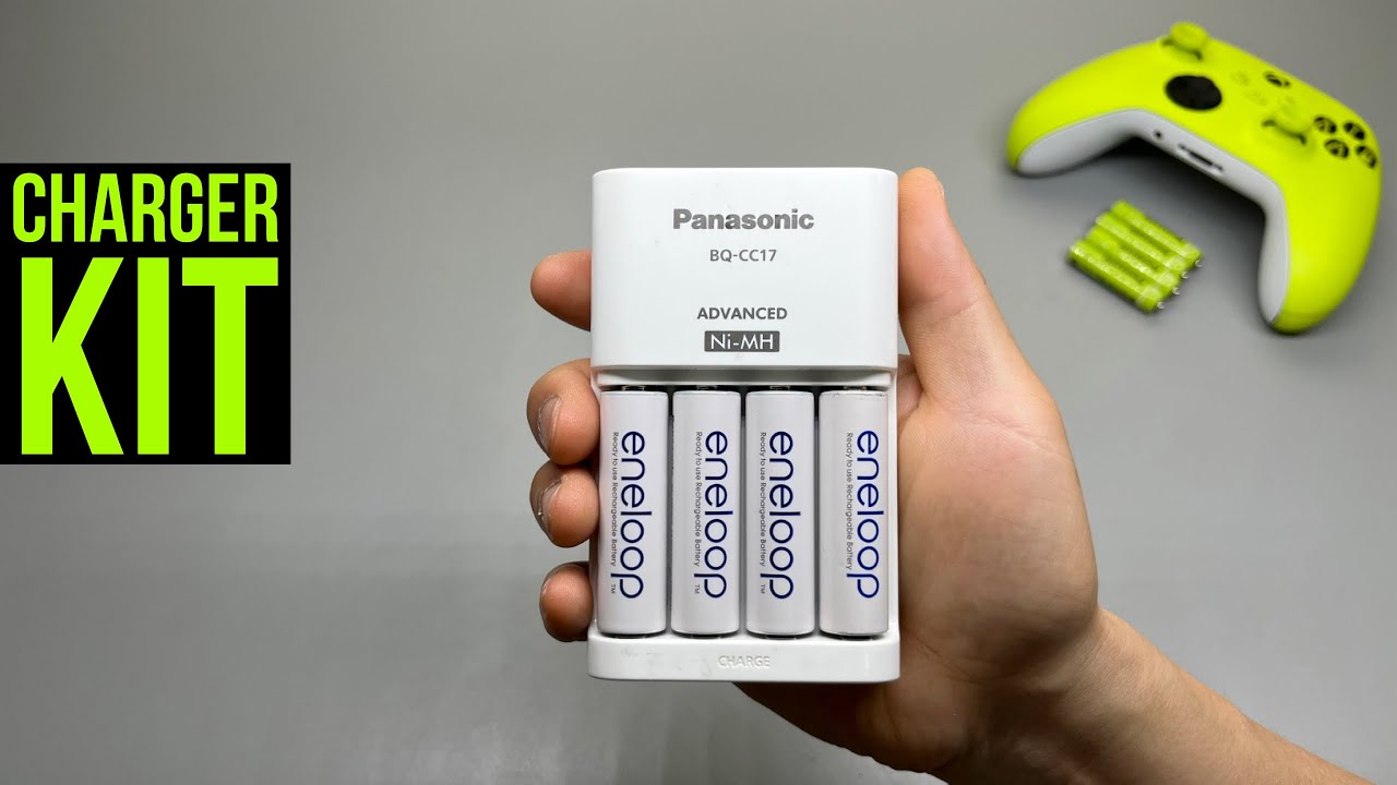 Panasonic Eneloop Rechargeable Batteries Kit. Power Output Tested. 7 hrs  Charge Time BQ-CC17 