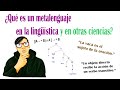 El metalenguaje en la lingüística y en otras ciencias