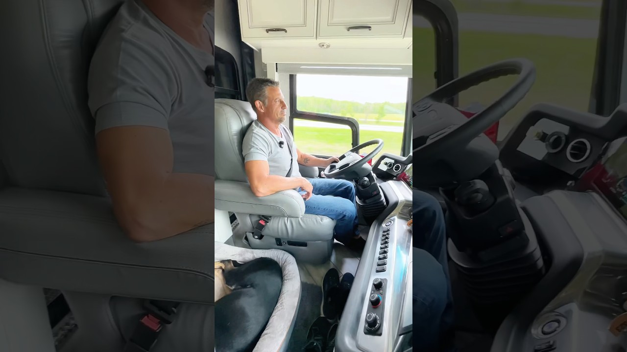 ⁣What RVers are really doing in a motorhome while driving 😅 #rv #motorhome #travel