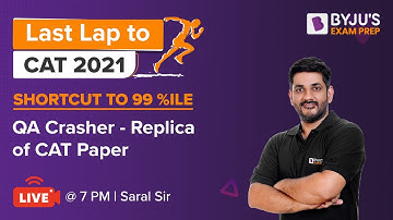 CAT QA Crasher - Replica of CAT Paper | Last Lap to CAT Exam | BYJU