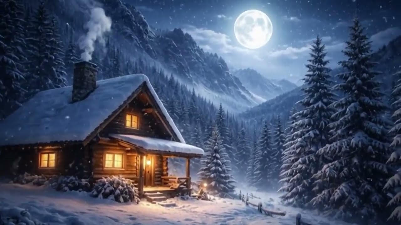 Blizzard in the Winter Forest – Calm Snowstorm Ambience for Deep Sleep & Relaxation