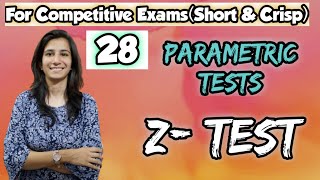 Z- Test Parametric Tests Statistics Ugc Net Educationset Inculcate Learning By Ravina