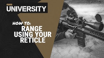 How To Range Using Your Reticle - Riton University