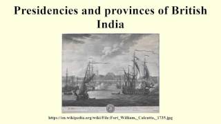 Presidencies and provinces of British India
