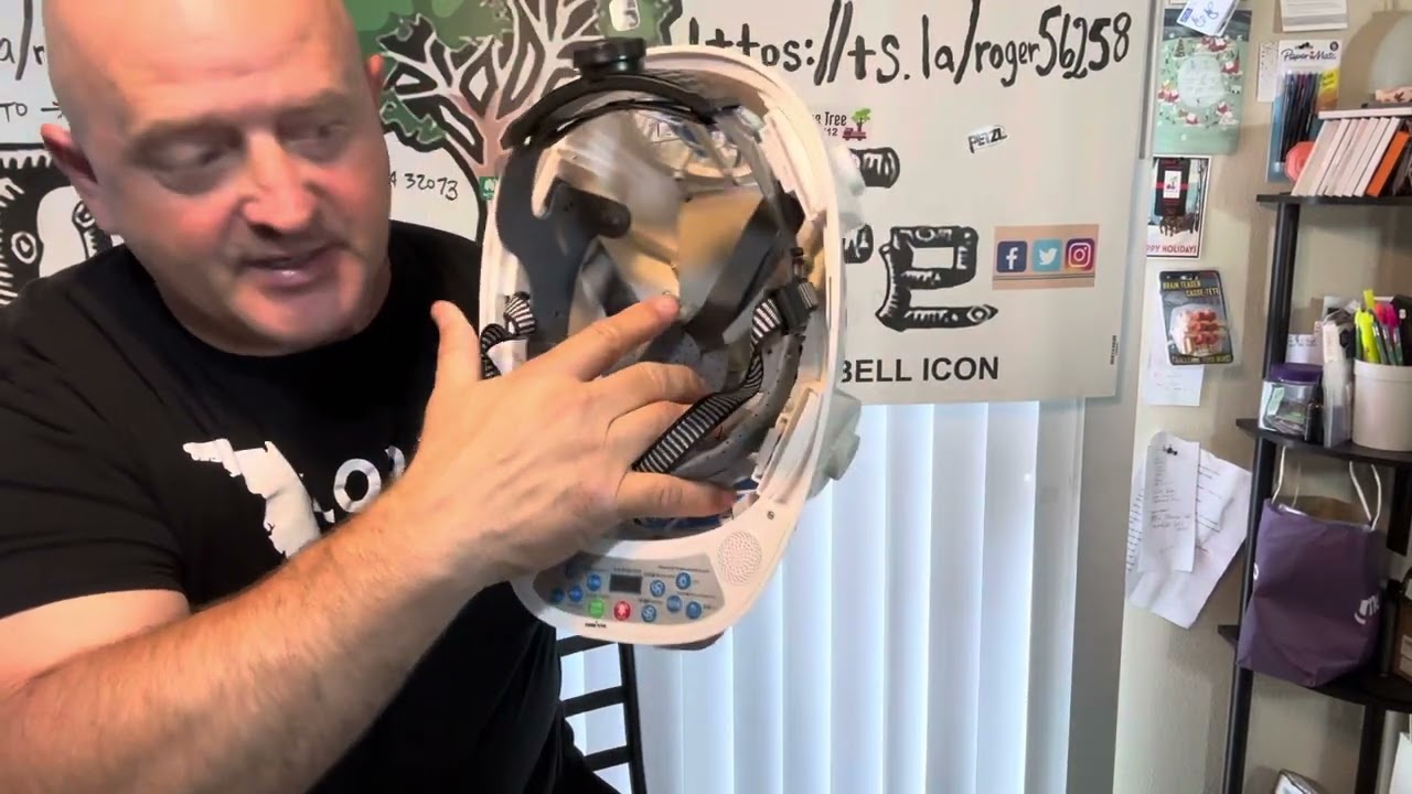 6 Fan Solar Safety Helmet, Double Air Conditioning Cooling Construction Hard Hat w Intelligent IQ.