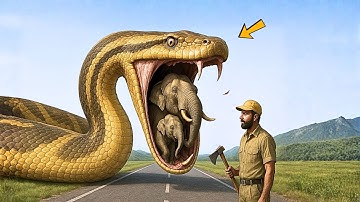 Heroic Rescue: Brave Team Saves Mother Elephant from Giant Python Attack