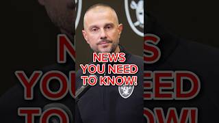 Raiders News EVERY FAN Needs to know! #shorts #nfl #raiders