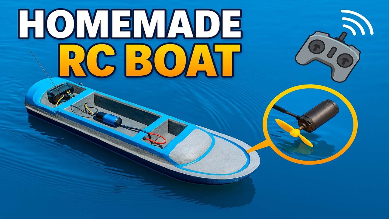 Homemade RC Boat | Easy DIY Project