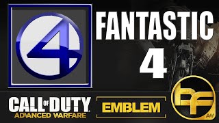 COD Advanced Warfare Emblem Tutorial #166 - Fantastic 4