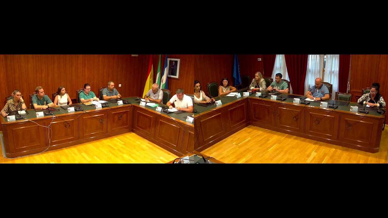 Pleno extraordinario urgente 10 septiembre 2024 en el salón de plenos del Ayuntamiento de Monachil.
