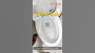 TDM.VN | Thử xả nước bồn cầu Caesar CD1320 thay bàn cầu cũ tại nhà khách hàng