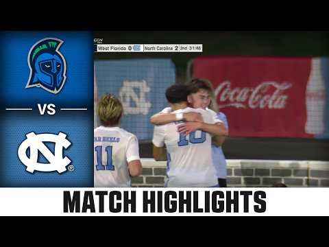 West Florida vs. North Carolina Match Highlights | 2026 ACC Men's Soccer