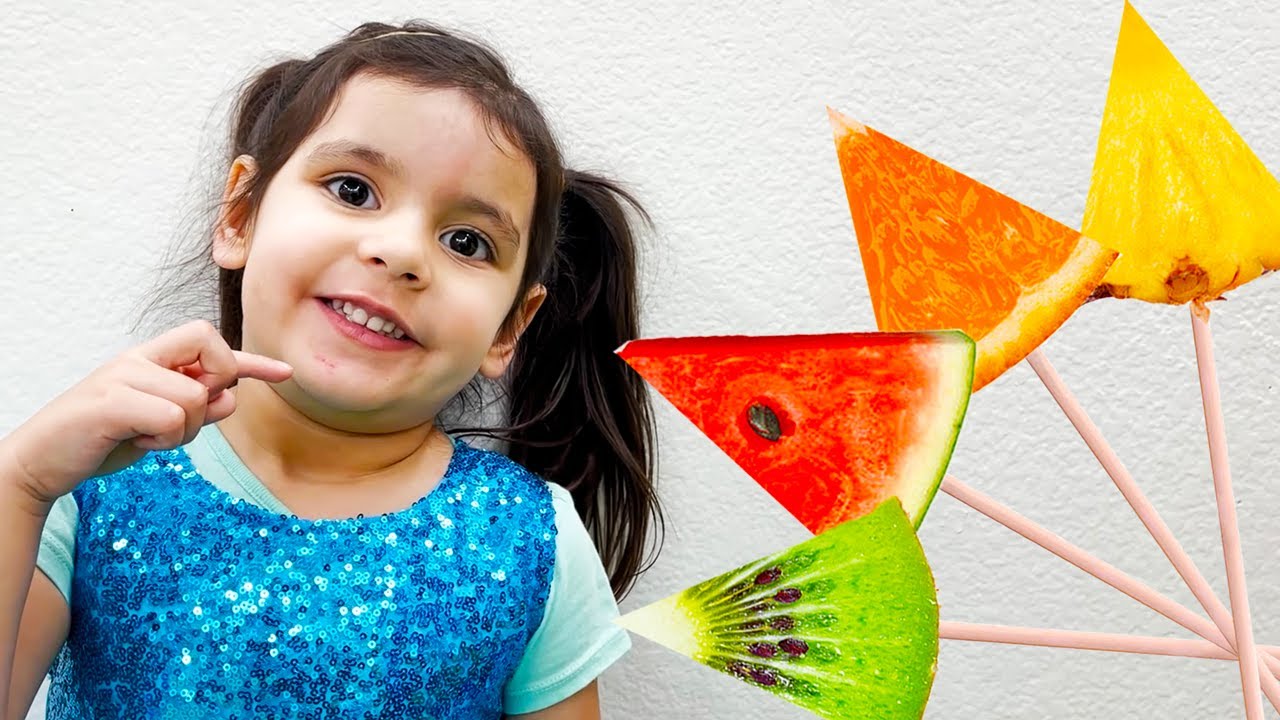 Yummy Fruits Colors Song | Ellie Pretend Play Kids Songs & Nursery Rhymes