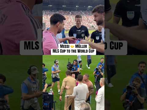 Nothing but respect between Müller and Messi🤝