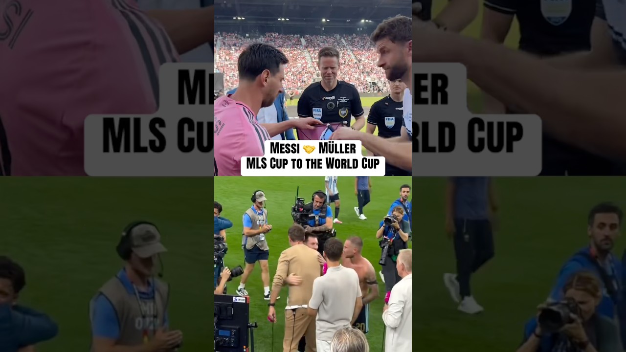 Nothing but respect between Müller and Messi🤝