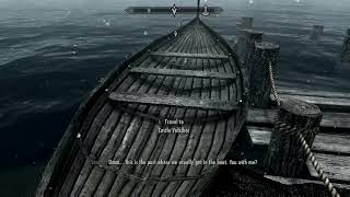 Skyrim Sedawnguard Dlc Meeting Lord Harkon.