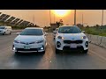 Corolla Grande VS Kia Sportage 2020 | Drag Race | Motorsports Pakistan |