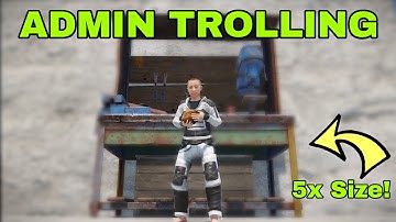Rust Admin Trolling - Resizing Their Base Until They Notice