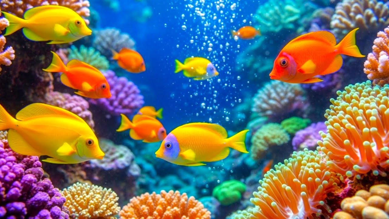 The Best 4K Aquarium -  Calming Music, Healing Music For The Heart, And Blood Vessels #7