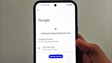 How To Remove Google Account from Google Pixel 8a
