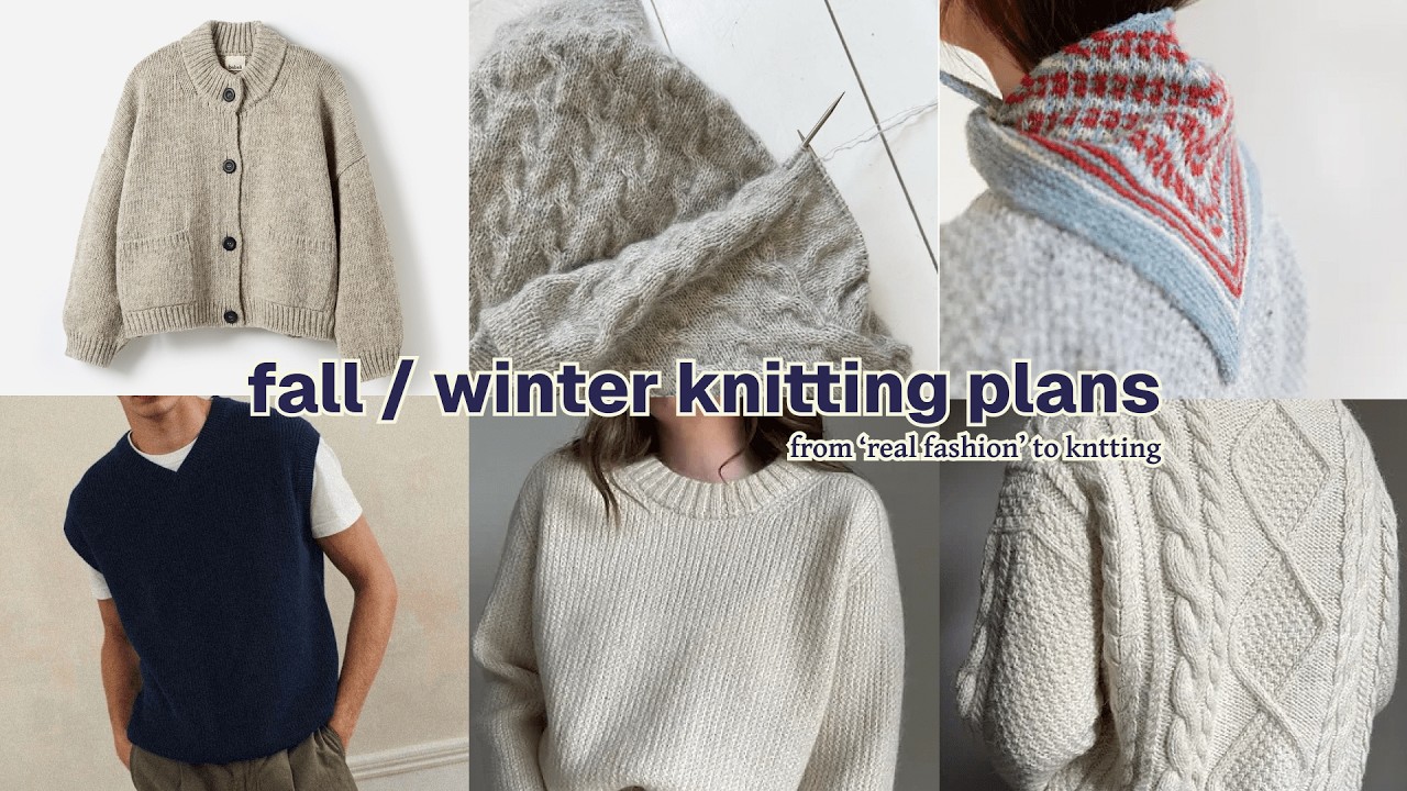 Mes projets tricot automne/hiver 🍂🧶 | Construire ma garde-robe capsule avec mon stash