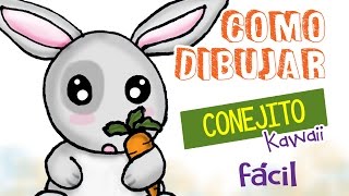 Como Dibujar Un Conejo Kawaii Dibujo Fácil Para Niños