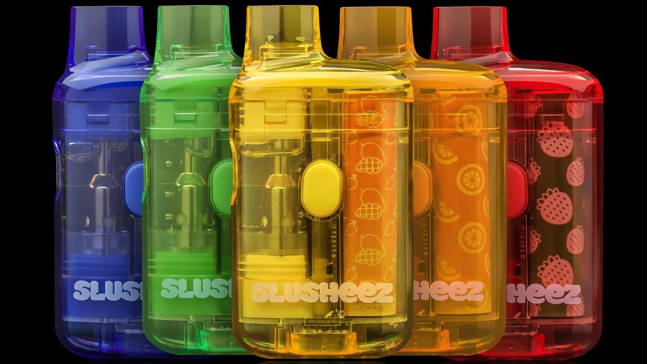 Introducing Slusheez, your passport to paradise in every puff.🎨