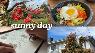 A Sunny Day Vlog | Early Spring Blooms, Library Browsing & Journaling 🌸📖✨ screenshot 5