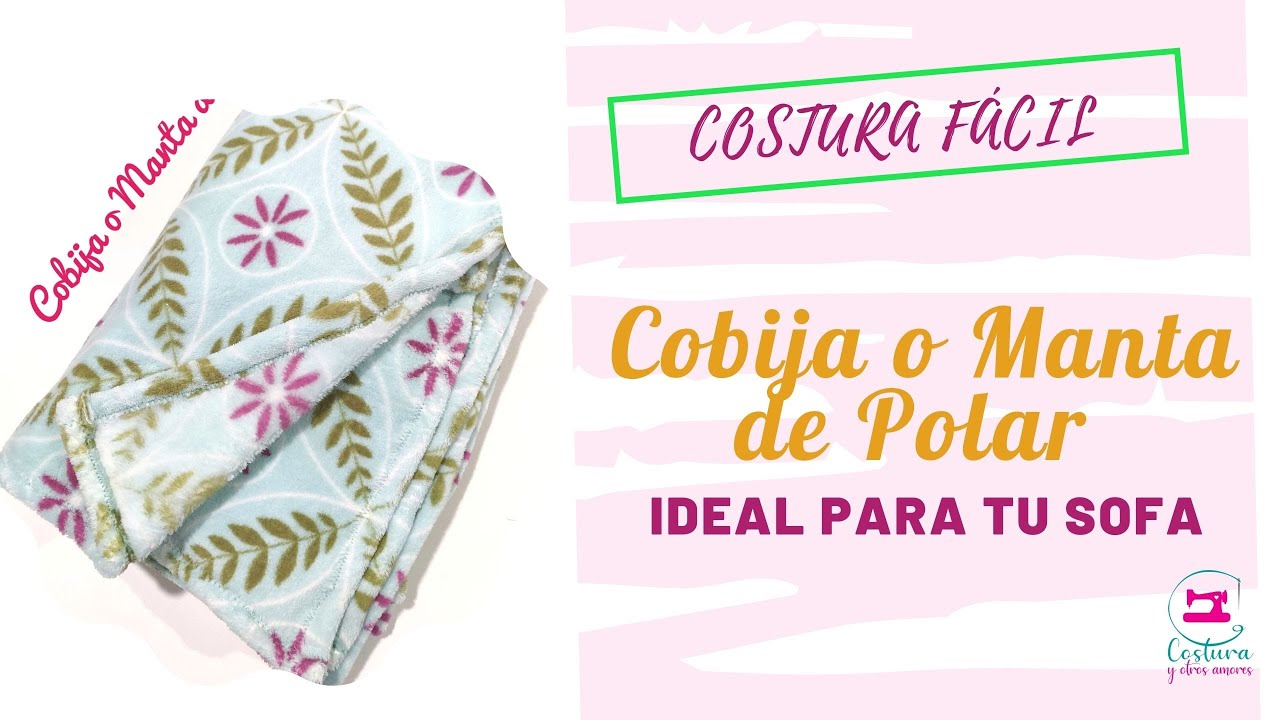 Cose una MANTA DE POLAR PARA TU SOFA - Hermosa y Facil