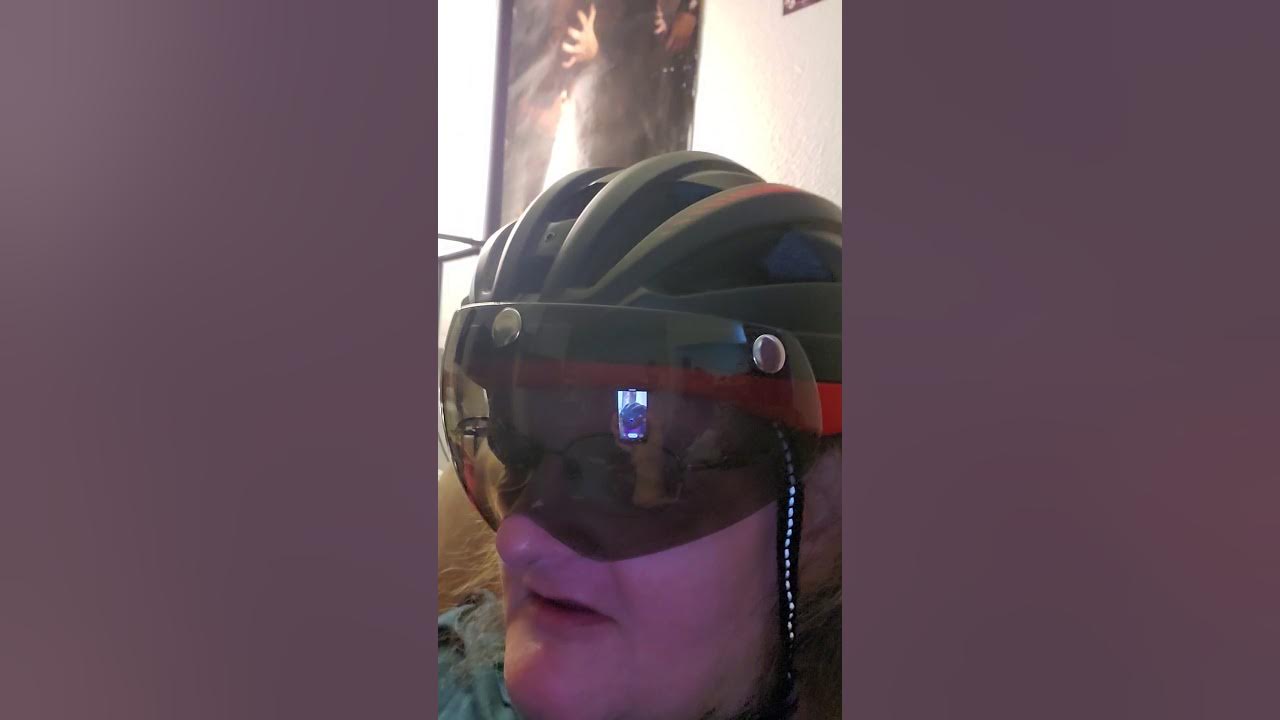 Victgoal bicycle helmet with face shield YouTube