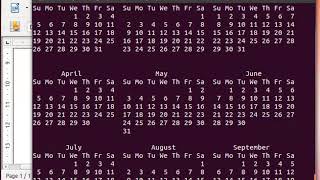 Linux cal command demo