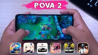 TECNO POVA 2│Jugando FREE FIRE MAX, MOBILE LEGENDS, PUBG MOBILE, CALL OF DUTY, GENSHIN IMPACT