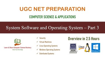 System Software and Operating System - Part 3 - Overview in Tamil | UGC NET Computer Science Unit 5