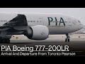 PIA Boeing 777 ARRIVAL And DEPARTURE From Toronto Pearson! 