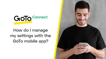 How do I manage my settings with the GoTo mobile app?