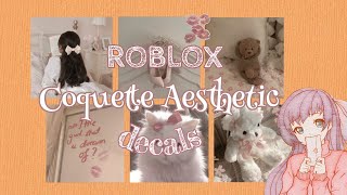 Roblox Coquette Aesthetic Decals | aueie
