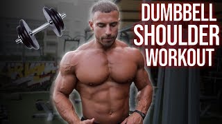 : Shoulder Routine Using ONLY Dumbbells | Home Workout