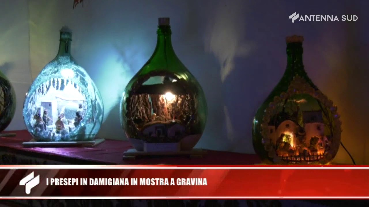 4 dicembre 2019 - I presepi in damigiana in mostra a Gravina - YouTube