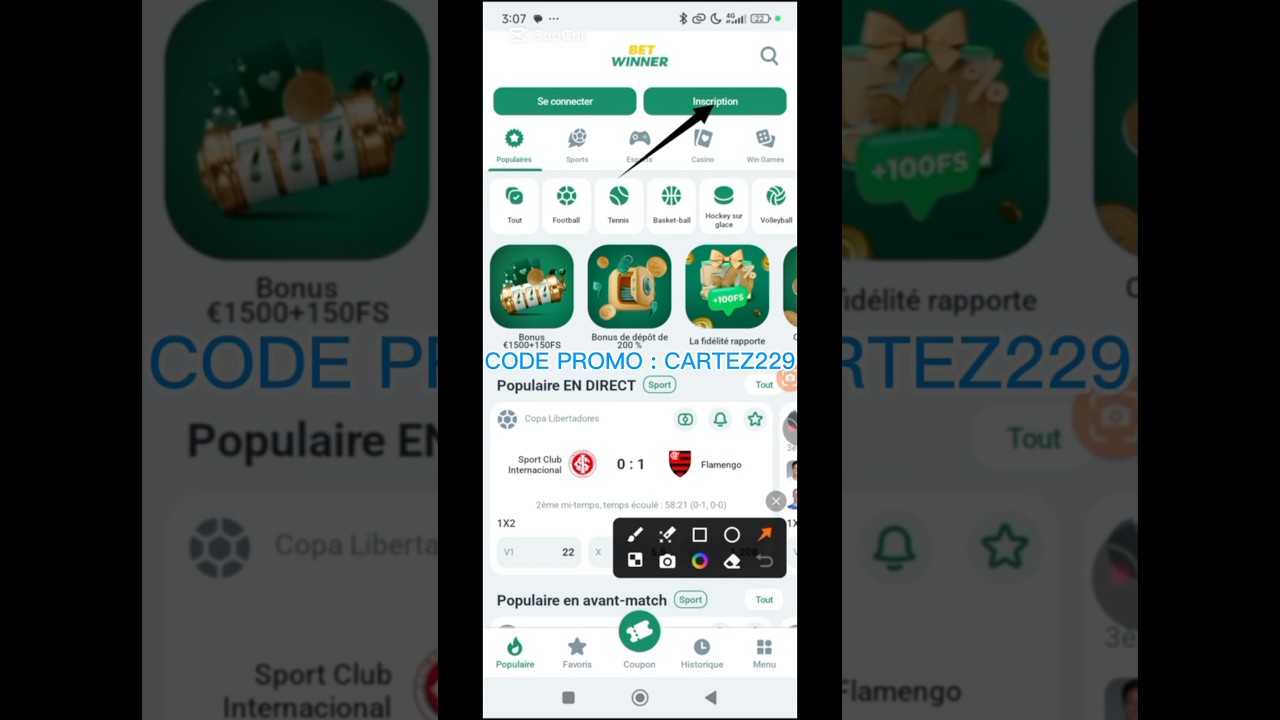 Code promo Betwinner 2025 | Comment s'inscrire sur Betwinner |Paris sportifs | code promo