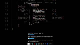 Write a program to compute the grade of students using an if else ladder🤔 @codingpattern#trending